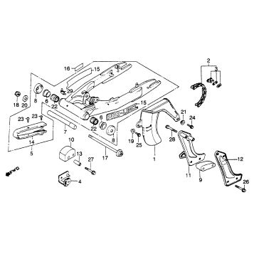 SWINGARM + CHAIN CASE 82
