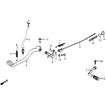 BRAKE PEDAL + CHANGE PEDAL