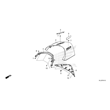 REAR CENTER TOP COVER