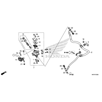 FRONT BRAKE MASTER       CYLINDER (1)