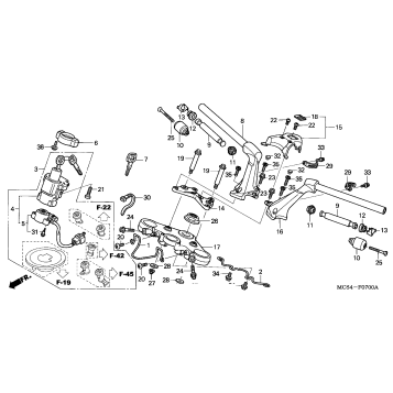 HANDLEBAR + TOP BRIDGE