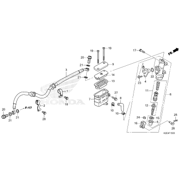 REAR BRAKE MASTER        CYLINDER