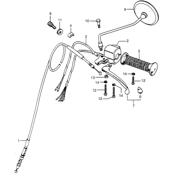 LEFT HANDLE SWITCH + CABLE II
