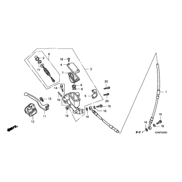 FRONT BRAKE MASTER CYLINDER