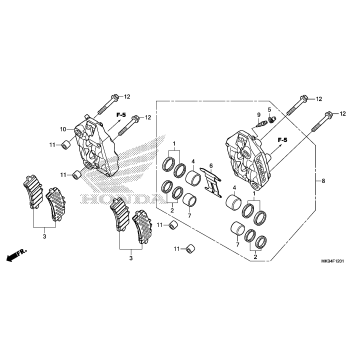 FRONT BRAKE CALIPER (2)