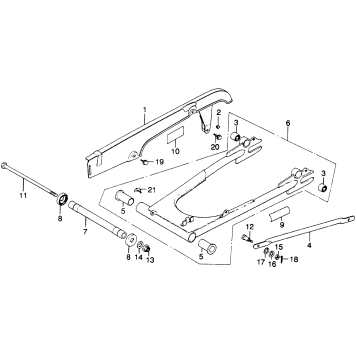 SWINGARM + CHAIN CASE