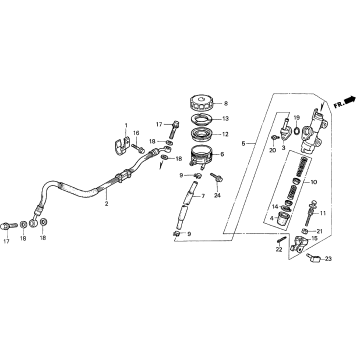 REAR BRAKE MASTER CYLINDER