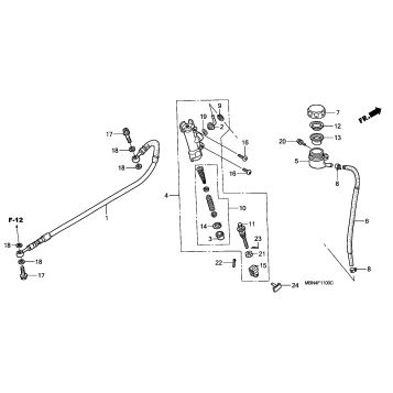 REAR BRAKE + MASTER CYLINDER
