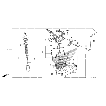 CARBURETOR (CRF100F)