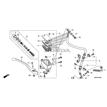 FRONT BRAKE MASTER       CYLINDER