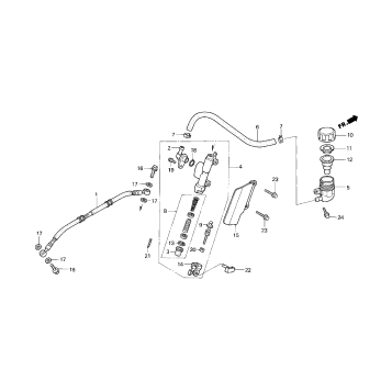 REAR BRAKE MASTER CYLINDER