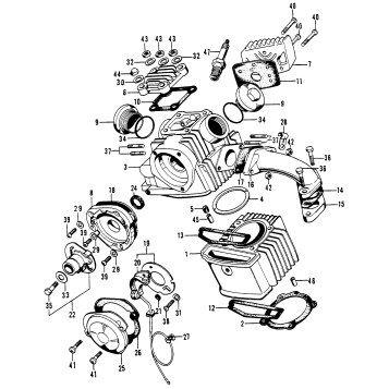 CYLINDER + CYLINDER HEAD + POINT BASE