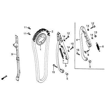 CAM CHAIN + TENSIONER