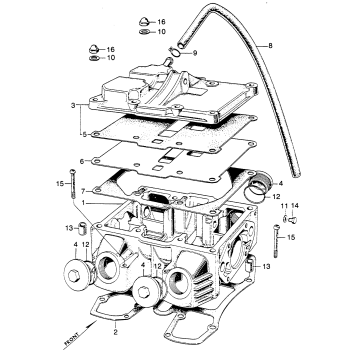 CYLINDER HEAD COVER + CAM CASE