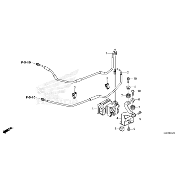 ABS MODULATOR@BRAKE PIPE