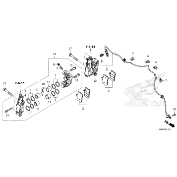 FRONT BRAKE CALIPER      (CBR500RA'22/'23)