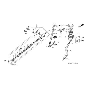 REAR BRAKE MASTER CYLINDER