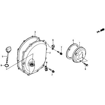 RIGHT CRANKCASE COVER