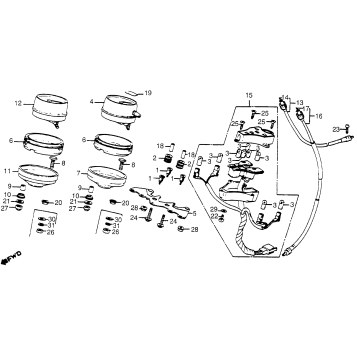 SPEEDOMETER + TACHOMETER