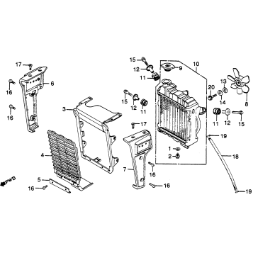 RADIATOR + COOLING FAN
