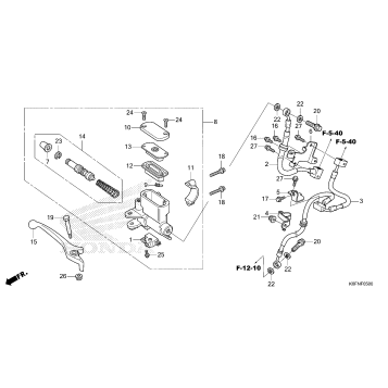 FRONT BRAKE MASTER       CYLINDER