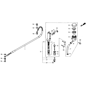 RR. BRAKE MASTER CYL.