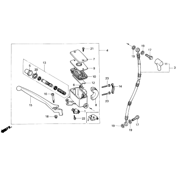 FRONT BRAKE MASTER CYLINDER