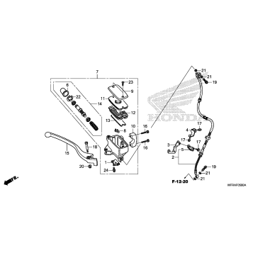 FRONT BRAKE MASTER       CYLINDER (1)