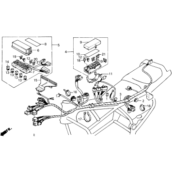 A/I WIRE HARNESS 86-87