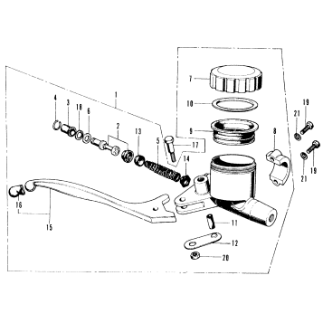 FRONT BRAKE MASTER + CYLINDER