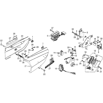 SIDE COVER + REGULATORS