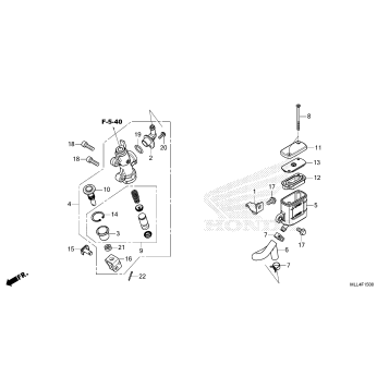 REAR BRAKE MASTER        CYLINDER