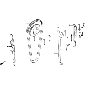 CAM CHAIN + TENSIONER