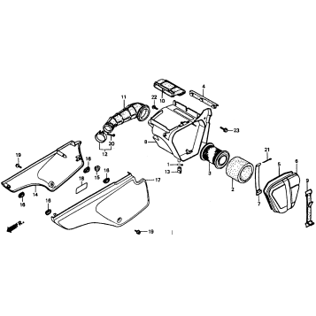 AIR CLEANER + SIDE COVERS