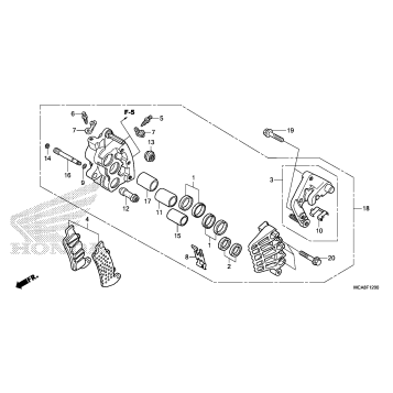 RIGHT FRONT BRAKE CALIPER