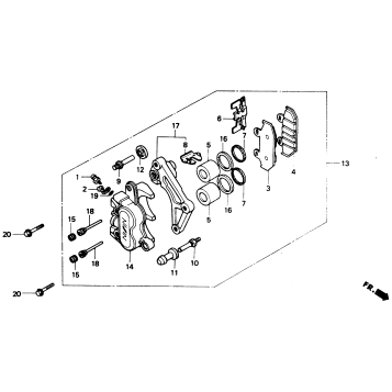 FR. BRAKE CALIPER 90