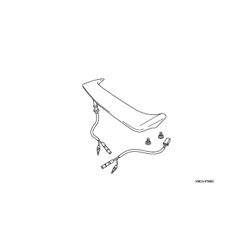 REAR SPOILER (W/BRAKE    LIGHT) ('06-)