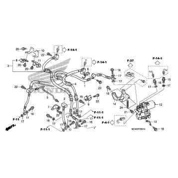 FRONT BRAKE HOSE (ABS)