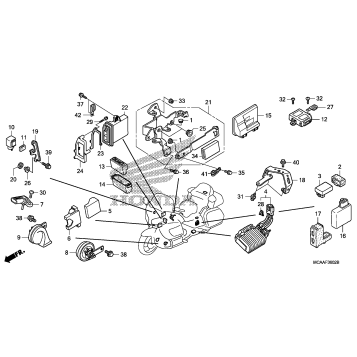 CONTROL UNIT (GL1800'06-) (AIRBAG)