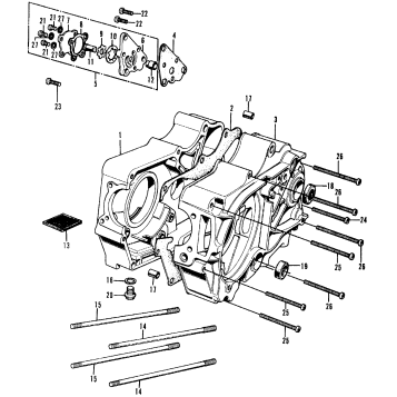 CRANKCASE + OIL PUMP