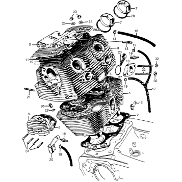 CYLINDER + CYLINDER HEAD