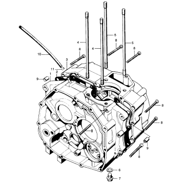 RIGHT & LEFT CRANKCASE