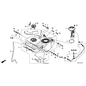 FUEL TANK + FUEL PUMP