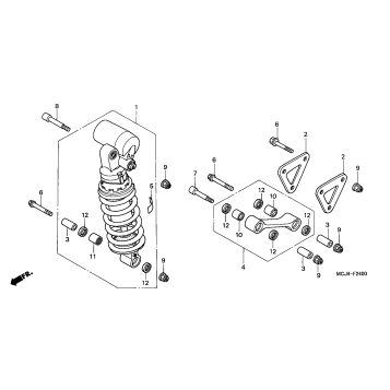 REAR SHOCK ABSORBER (1)