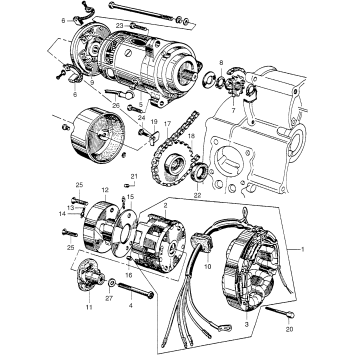 ALTERNATOR + STARTING MOTOR