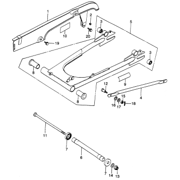 SWINGARM + CHAIN CASE