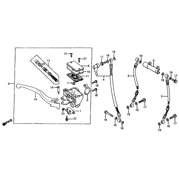 FR. BRAKE MASTER CYL.