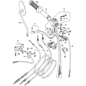 RIGHT HANDLE SWITCH + CABLE
