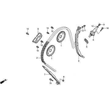 CAM CHAIN + TENSIONER