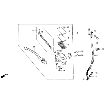 FRONT BRAKE MASTER       CYLINDER